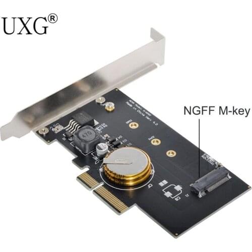 PCI-E 3.0 x4 to M.2 NGFF M Key SSD Nvme Card Adapter PCI Express with Power Failure Protection 4.0F Super Capacitor
