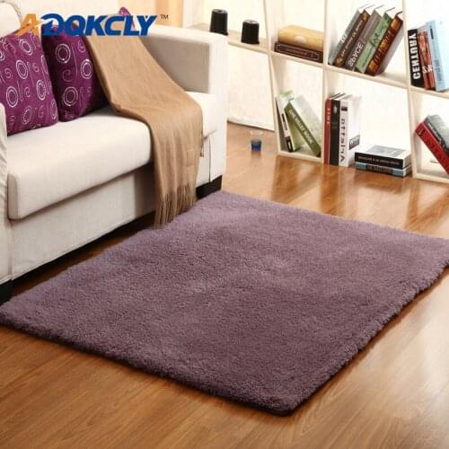 ADQKCLY High Density Softness Shaggy Floor Carpet Non-slip Absorbent Dyeing Plush Area Rugs Decor Parlor Living Room Doormats