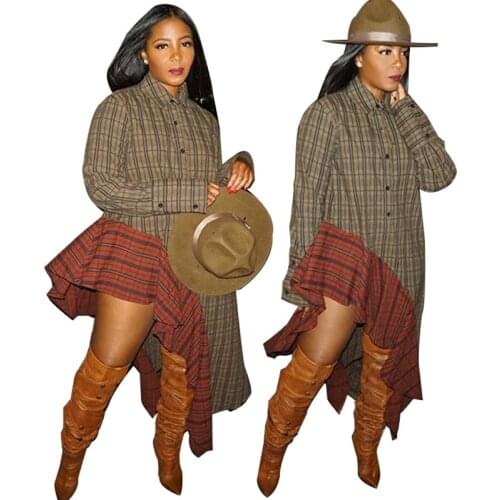 African Ankara Dresses for Women Africa Female Clothes Ladies Clothing Robe Plus Size Africaine National Grid Print Long Dress