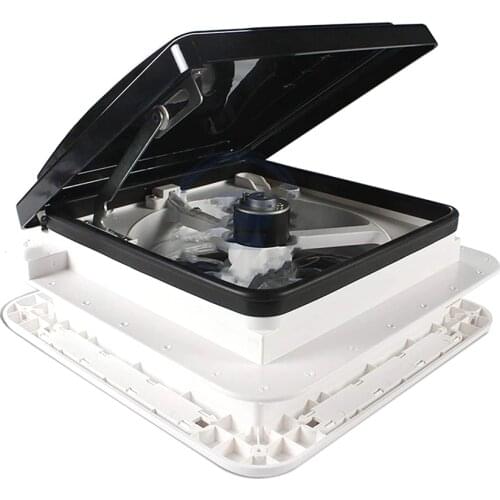DC 12V Caravan RV Roof Vent 3Speed Manual RV Vent Fan Smoke Dome Vent Ventilation Cover for Camper Trailer Motorhome Accessories