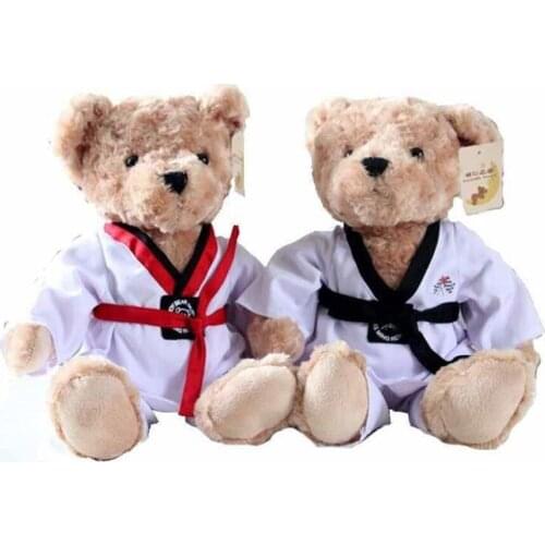 Children Plush Toy Taekwondo bear Baby Kid Stuffed Toy for Christmas Birthday Gift