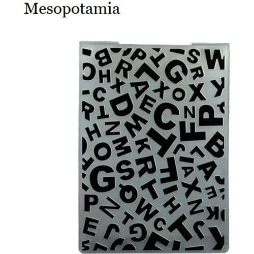 DIY Scrapbooking Bump Letter Embossing File Templates Photo Card Making Plastic Template Garden Crafts Sewing Embossing Folders