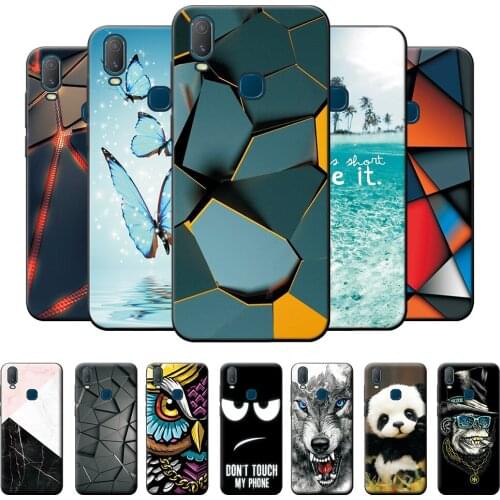For VIVO Y11 2019 Case VIVO Y11 2019 Silicon Painted Phone Cover For Vivo Y11 2019 Cases For Vivo Y17 Y3 Y15 Soft TPU Back Cover