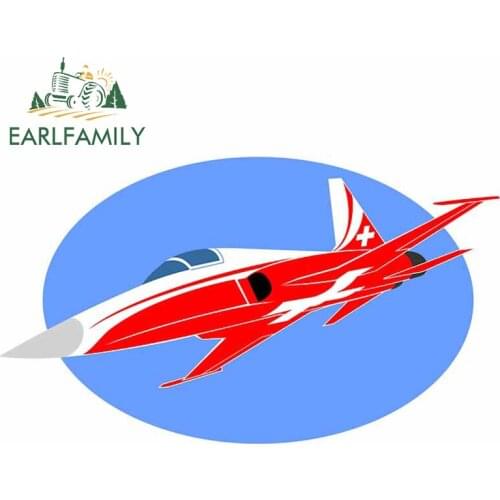 EARLFAMILY 13cm x 7.7cm for JET Car Sticker Vinyl Scratch-proof Motorcycle Helmet Window Trunk Race Car Personality JDM Decal