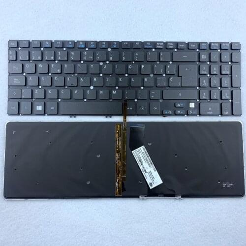 Spanish Backlit Laptop Keyboard for Acer Aspire V5 V5-531 V5-531G V5-551 V5-551G V5-571 V5-571G V5-571P V5-571PG V5-531P SP