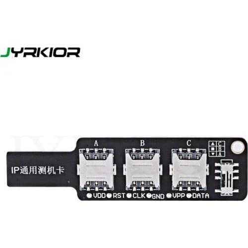 Jyrkior 3 in 1 SIM Card Signal Testing Diagnosis IP Universal Test Card For Apple iPhone iPad Card Version