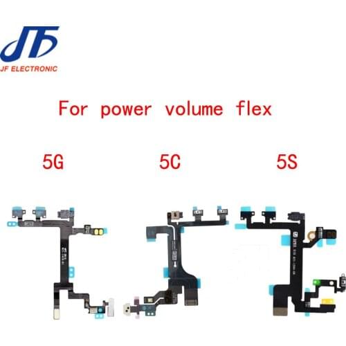 Power Button Switch On/Off Flex Cable Replacement Part for iPhone 5 5G 5C 5S free shipping 10pcs/lot