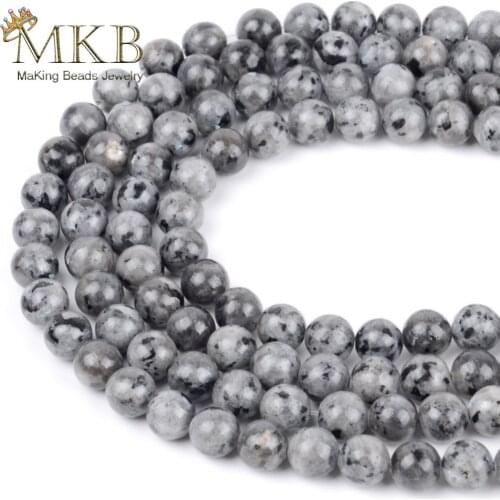 Natural Stone Black Labradorite Round Beads For Jewelry Making 4 6 8 10 12mm Spacer Beads Diy Bracelet Accessories Wholesale