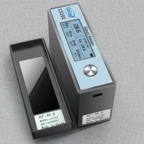 LS192 Gloss Meter 60 Degree Glossmeter Measure Paint Paper Plastic Metal Wood Coating Sheen 0-1000GU With Automatic Calibration