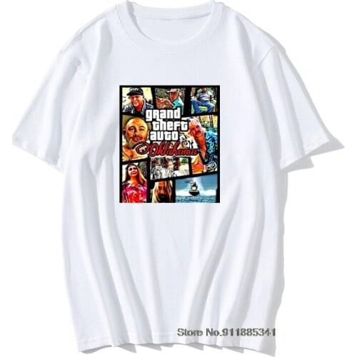 Mens T Shirt Tiger King Joe Exotic Grand Theft Oklahoma Artwork Art T-shirts Homme Graphic Tops & Tees Vintage Camiseta