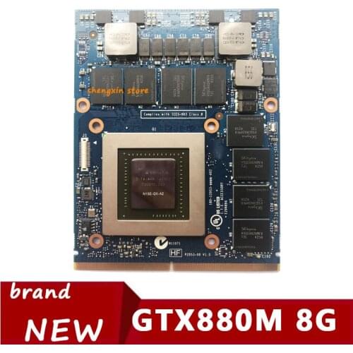 NEW GTX880M GTX 880M GDDR5 8GB N15E-GX-A2 Graphics Video Card For DELL Alienware M17X R4 R5 M18X R2 R3 Fully Tested