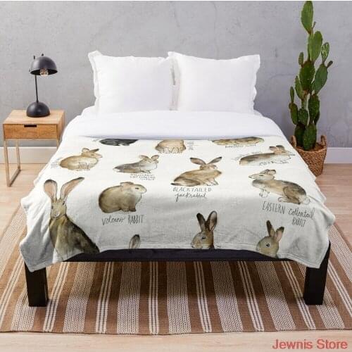 Rabbits and Hares Blanket Fleece Plush Blankets on Bed/Sofa Sleeping Cover Bedding Throws Bedsheet for Kids Adult