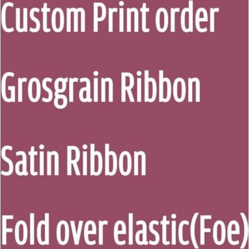 Custom Print Grosgrain Ribbon Satin Ribbon Garment elastic bands sewing tape