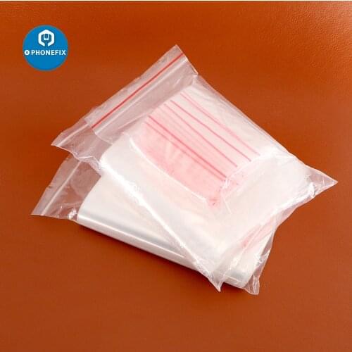 100pcs Zip Lock Ziplock Bags Food Storage Small IC Chips Replacement Parts Components Packing Bags Vacuum Storage Bag Fresh Bag