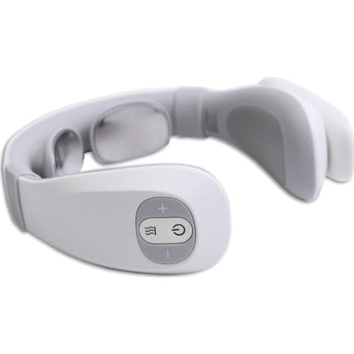 Portable wireless neck massage electric pulse smart cervical spine massager 3D smart accessories scraping rap tap massage travel