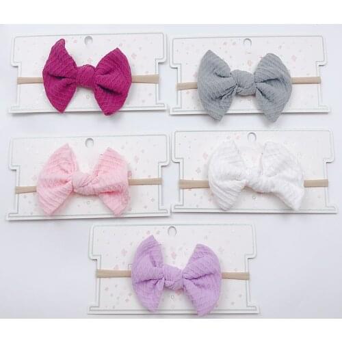 Newborn Bow Head Band Infant Thin Nylon Corn Kernels Headbands Soft Hairband Toddler Spring Summer For Baby Hair Accessories