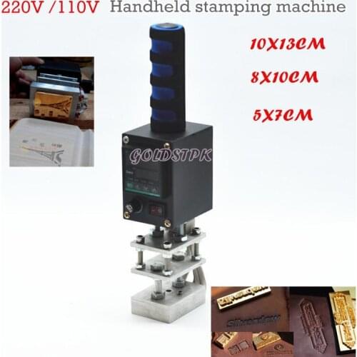 HOT SALE IN ALIEXPRESS ! Manual Handheld Hot Foil Stamping machine For Leather Wood 220V /110V