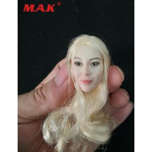 Glf 1/6 Customize Girl Pale Skin Head Sculpt Female Head Fit 12'' TBL PH Figure Body in stock