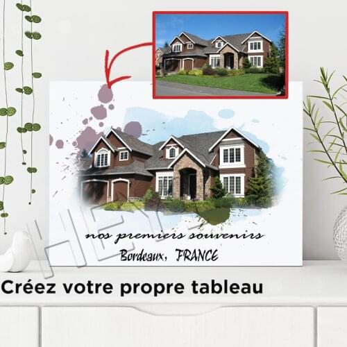 Tableau Maison Peinture personnalisable House Customizable Letters Poster Home Decoration For Living Room and Bedroom Wall Art