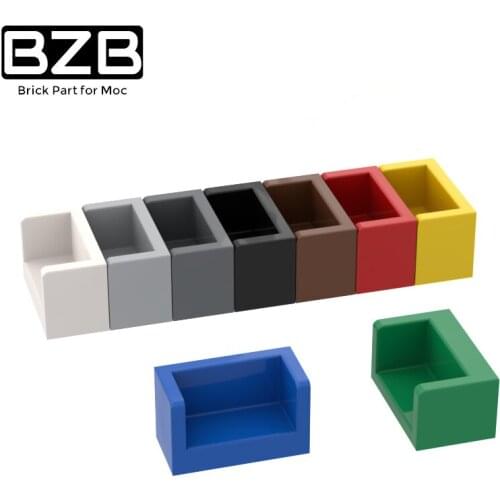 BZB MOC 23969 1x2x1 Wall Three-sided Siding High-tech Building Block Model Kids Toys DIY Techical Brick Parts Best Gifts