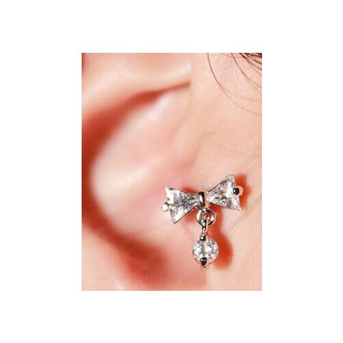 1Pcs Trendy Heart Eye Crystal Mini Small Ear Stud Stainless Steel Zircon Cartilage Earrings Tragus Piercing Body Jewelry