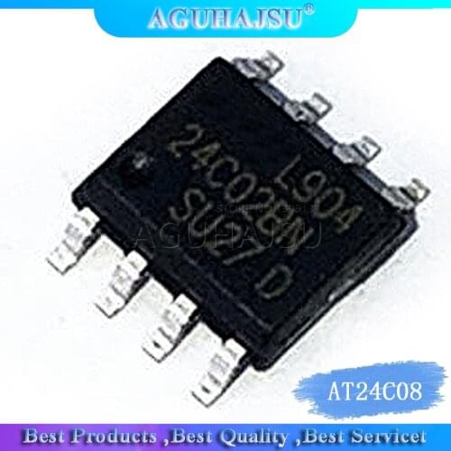 10PCS AT24C08 SOP8 AT24C08BN SOP 24C08 SOP-8 SMD new and original IC