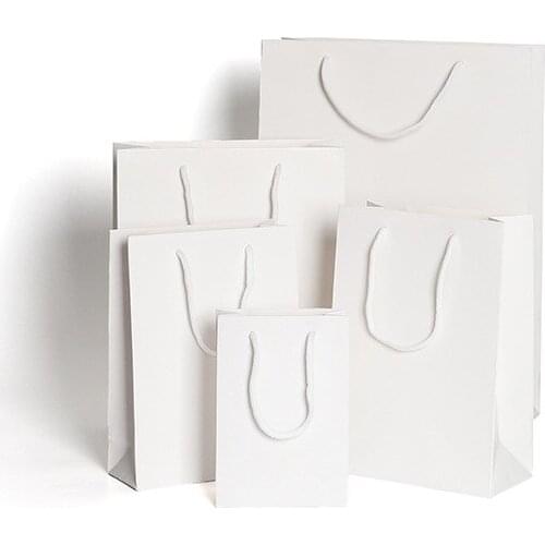 10pcs/lot Gift Paper Bag Garment Packing Bag Shopping Tote Bag Gift Packaging Bag Shoe paper bag