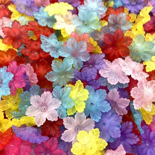 Mixed flower water drop acrylic beads, used to makeing jewelry DIY bracelet necklace