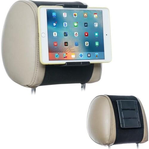 TFY Car Headrest Mount Universal Back Seat Holder for Phones and Tablets, compatible with 5 to 10.5 Inch Screens Devices