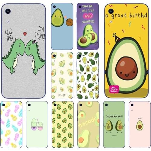 12AS Avocado Aesthetic Soft Silicone Tpu Cover phone Case for Huawei Honor 8A 8S 9A 20 Prime 10i 20i Lite case