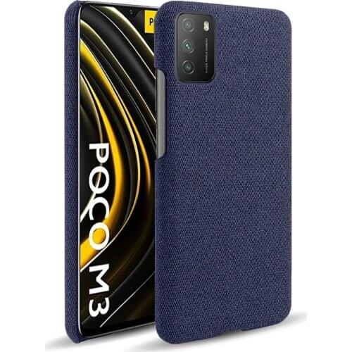 For Xiaomi Pocophone POCO M3 mi pocoM3 Coque Funda Capa Cloth Cases for Xiaomi POCO M3 Case Slim Retro Cloth Hard Phone Cover