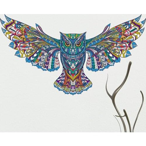 Owl decorative decals solid color environmental wall stickers mural wallpaper household adornment wall stickers on the wall