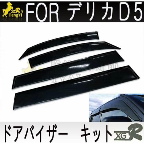 DOOR VISOR rain guard window visor deflector decorative body kit accessory car care for delica D5 2021