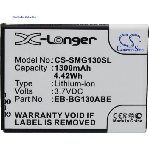 Cameron Sino 1300mAh Battery EB-BG130ABE,EB-BG130BBE for Samsung Galaxy Star 2 Duos, Galaxy Young 2, SM-G130, SM-G130E, SM-G130H