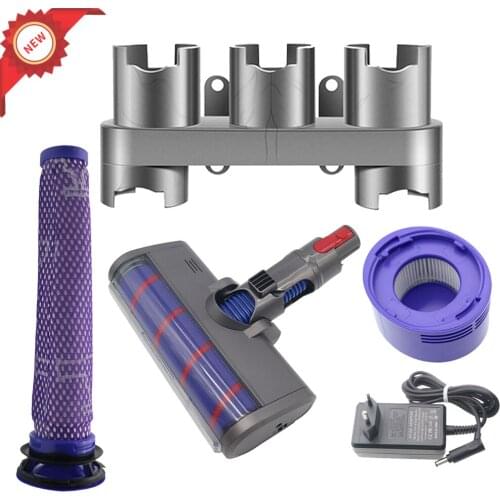 Hose Soft Tube charging adapter HEPA filter for Dyson V7 V8 V10 Vacuum Cleaner Parts