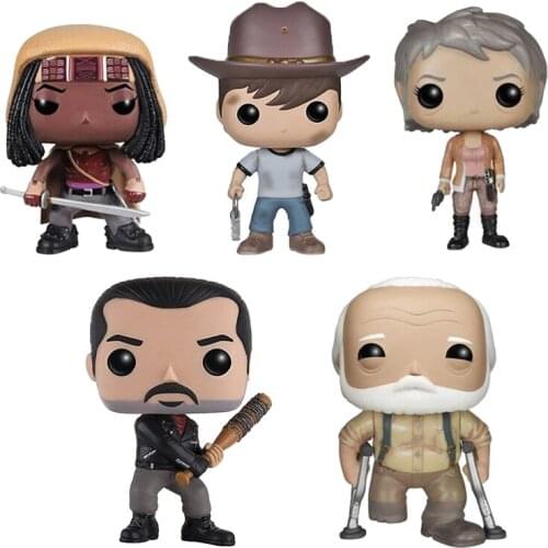 The Walking Dead MICHONNE #38 CARL #97 NEGAN #390 HERSH GREENE #153 Action Figure Toys Collection Dolls Gifts for Children
