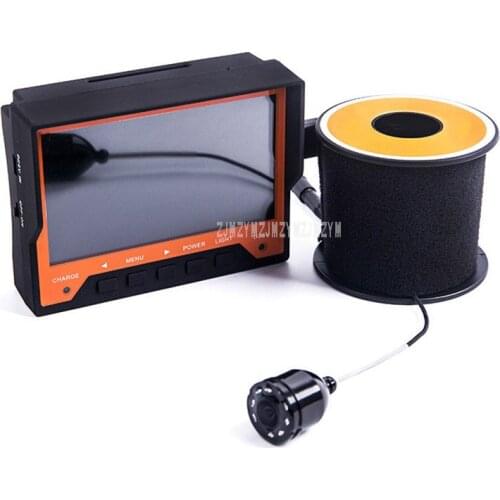 Night Vision HD Camera 15M Deeper Fish Finder Underwater Ice Fishing Camera Monitor 4.3 inch LCD Display With Waist Band FY-WF03