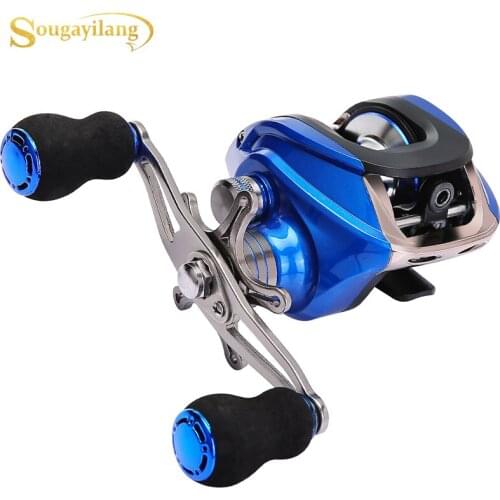 Sougayilang 17+1BB Baitcasting Fishing Reel 6.3:1 Gear Ratio Magnetic Brake Freshwater Saltwater Baitcast Fishing Reel