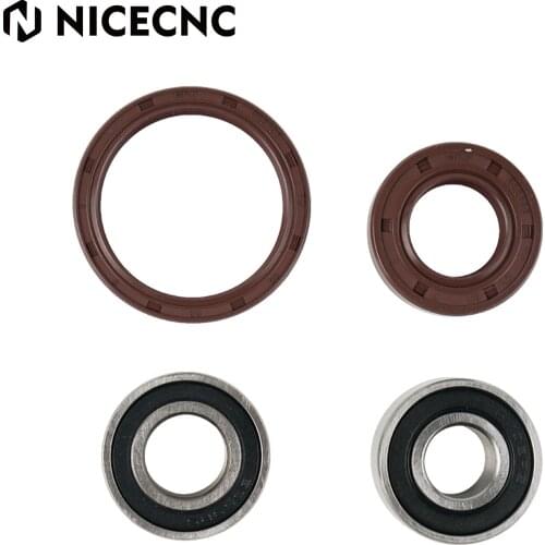 NICECNC Rear Wheel Bearing Rubber Seals Kit For Honda CR125R CR250R CR 125R 250R 1990 1991 1992 1993 1994 Motorcycle Accessories