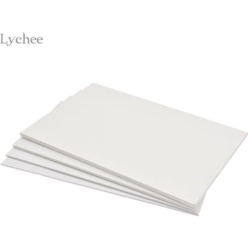 Lychee Life White Plastic PVC Foam Board Flat Sheet Board DIY Model Plate White Color Plastic Foam Sheet Board