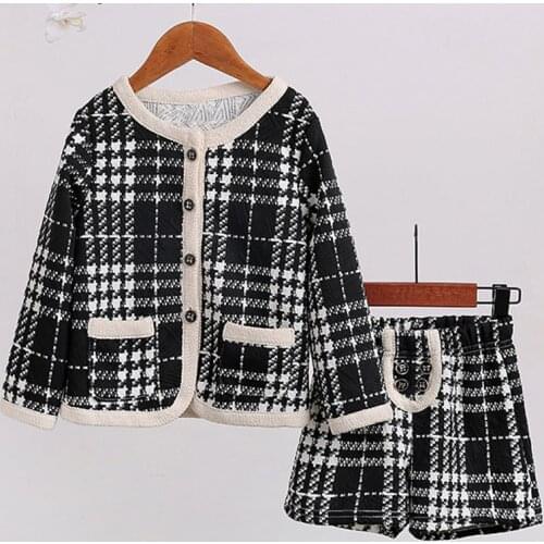 Menoea Girls Clothes Set 2020 Winter Long Sleeve Outerwear And Skirts 2Pcs New Style Spring Outfits Kids Girl for Clothes Suits