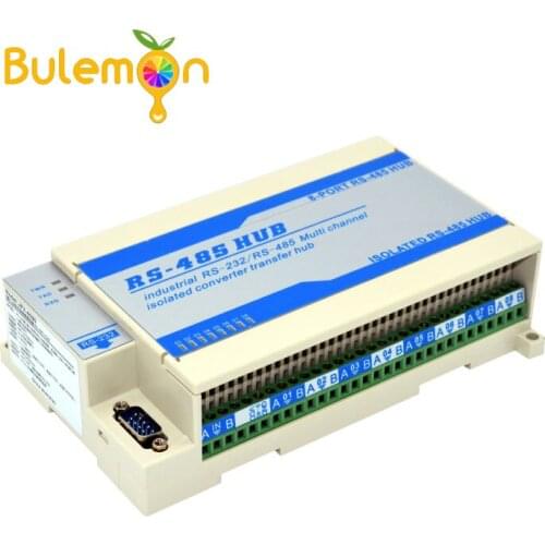 Lightning Protection Isolated Two Sizes 8-way Eight-port RS485 Hub Repeater Sharing Device Splitter Module