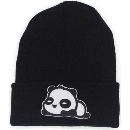 Cartoon Panda Series Men Women Beanie Hats Sombrero Unisex Knitted Cap Winter Hat Cotton Skullies Soft Warm Ski Caps 20 Colors