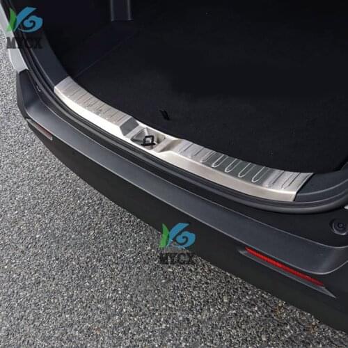 For Toyota Rav4 Rav-4 2019 2020 Accessories Stainless Steel Inner Rear Bumper Foot Plate Tailgate Cover Trim Scuff Guard Sticker
