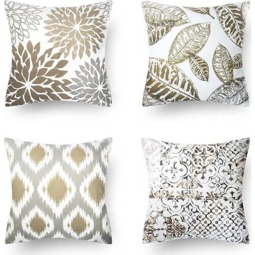 New Living Series Decorative Throw Pillow Case Cushion Cover Black 18" x 18" 45cm x 45cm Set of 4