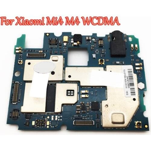 Tested Full Work Original Unlocked Mainboard For Xiaomi Mi 4 Mi4 M4 WCDMA Motherboard Logic Circuit Board Plate Global Firmware