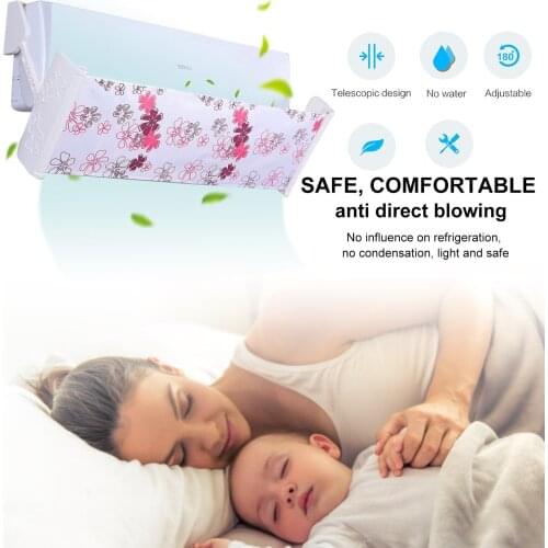 Adjustable Air Conditioner Cover Tuyere Baffle Air-Conditioning Windshield Anti-Straight Blowing Wind Guide Air Outlet Baffle
