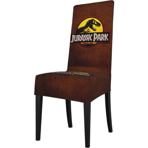 Dining Chair Cover Spandex Elastic Jurassic Park Modern Slipcovers Furniture Cover Kitchen Wedding housse de chaise