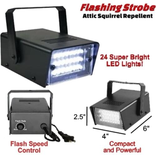 LED White Stage Lighting Adjustable Speed DJ Disco Strobe Lights Remote Control Flash Dance Hall KTV Party Wedding Holiday