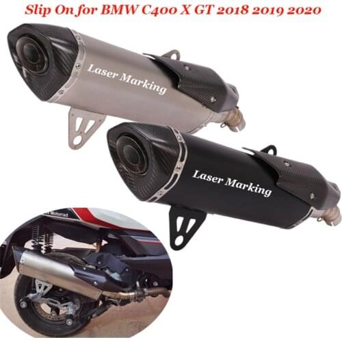 Motorcycle Exhaust For BMW C400X 2018 2019 2020 BMW C400GT 2019 2020 Escape Modified Middle Link Pipe 51mm muffler DB Killer